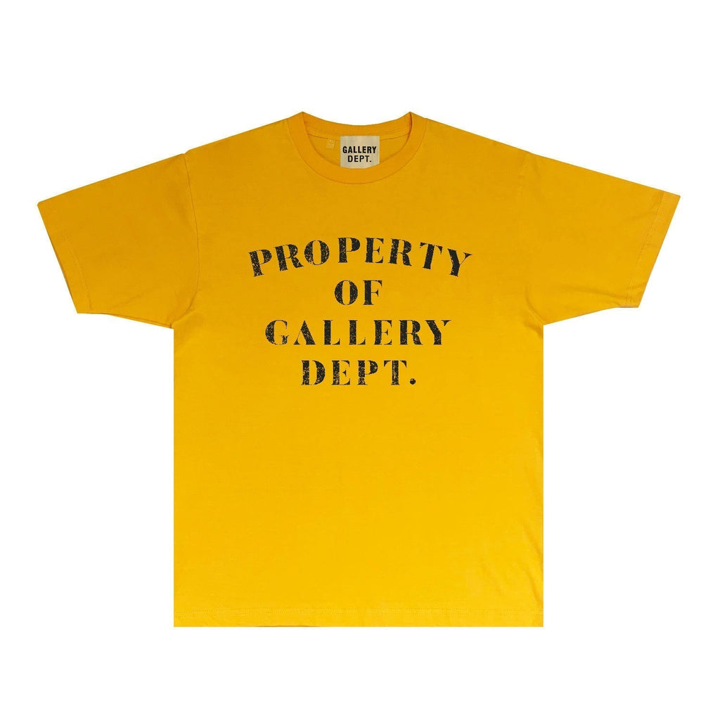 Gallery Dept T Shirt Retro Printed Loose Short-Sleeved Shirt