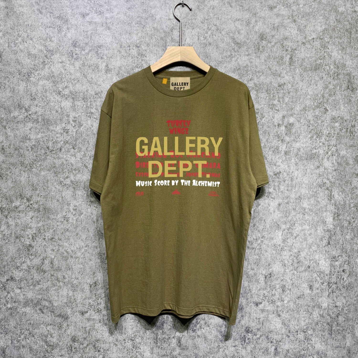 Gallery Dept T Shirt Retro Printed Loose Short-Sleeved Shirt