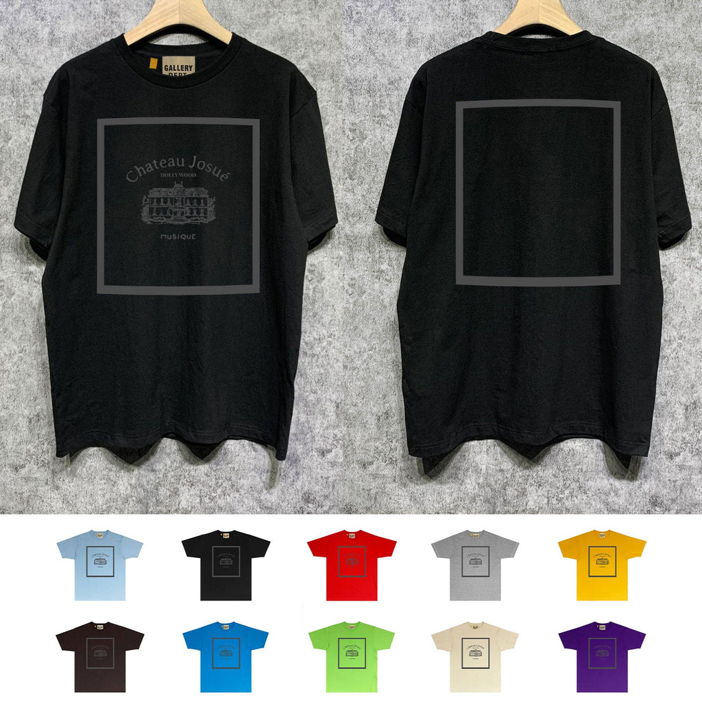 Gallery Dept T Shirt Retro Printed Loose Short-Sleeved Shirt