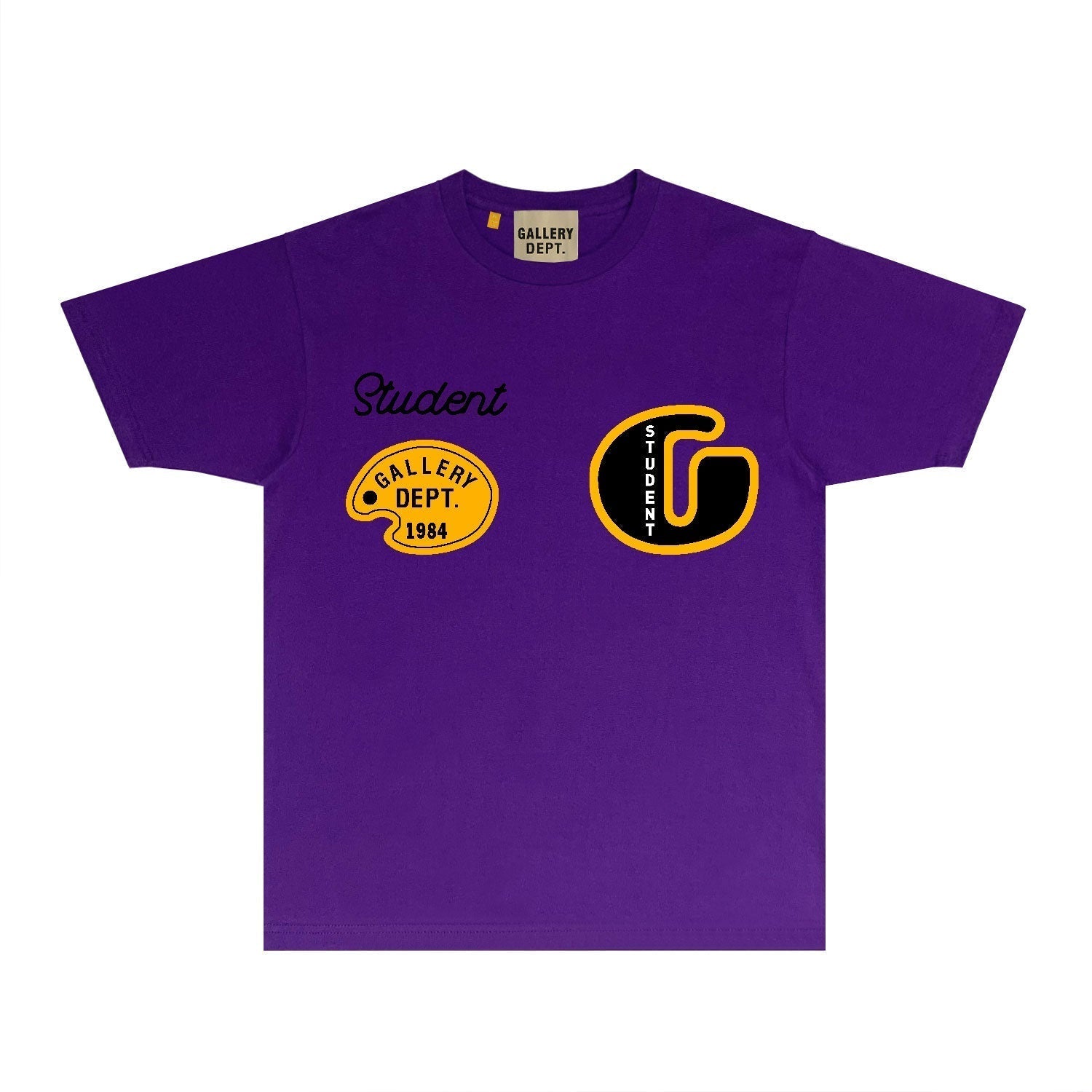 Gallery Dept T Shirt Retro Printed Loose Short-Sleeved Shirt