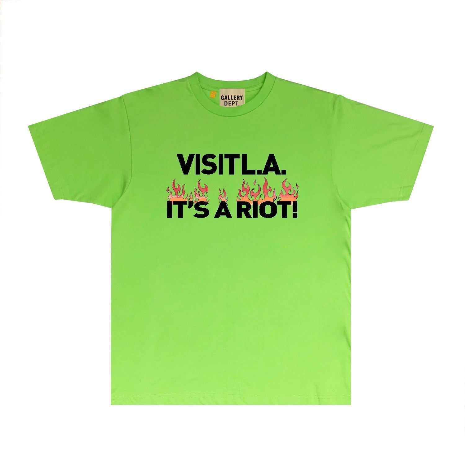 Gallery Dept T Shirt Retro Printed Loose Short-Sleeved Shirt
