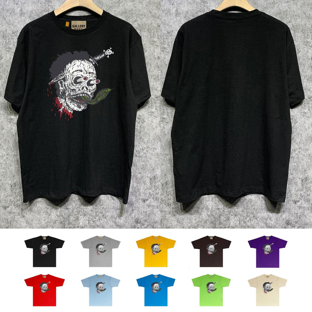 Gallery Dept T Shirt Retro Printed Loose Short-Sleeved Shirt
