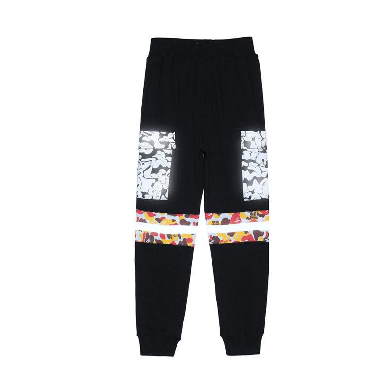 Bathing Ape Pant Shark Ape Head Camouflage Reflective Pocket Trousers Loose Casual