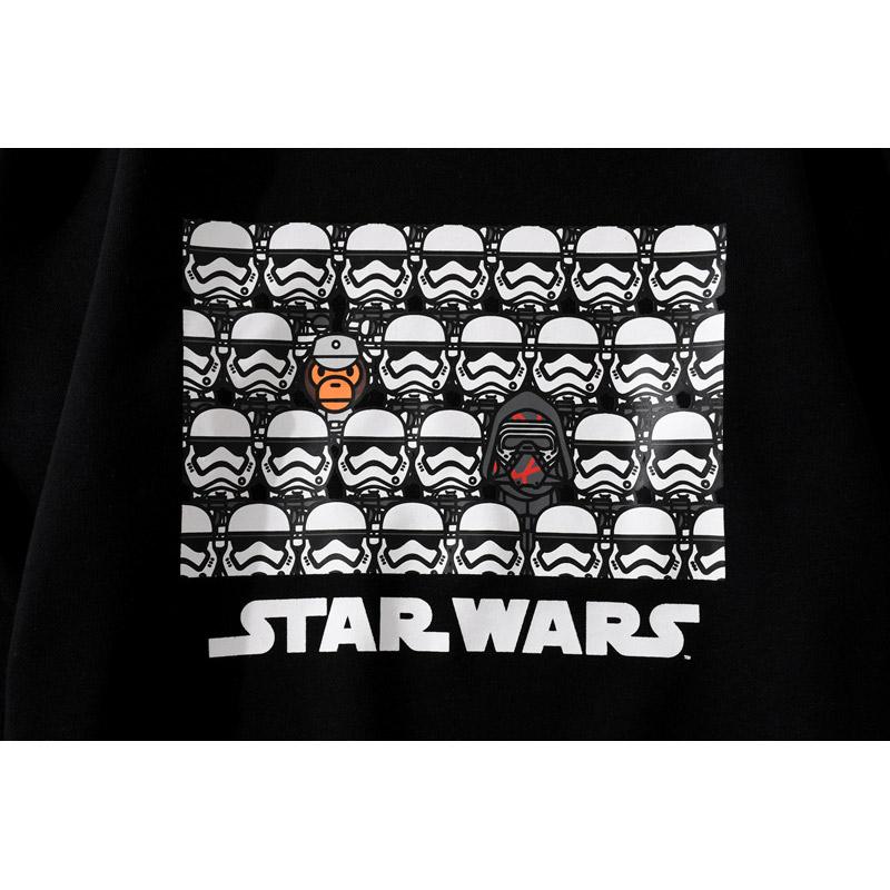 Bathing Ape Sweatshirts Ape Head and Star Wars White Warrior Loose Casual Couple Pullover Sweatshirt