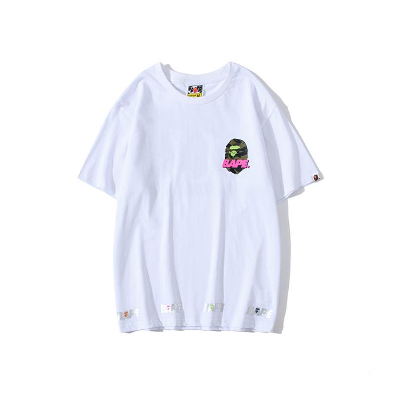 Bathing Ape T-Shirt Summer Men's and Women's Short-Sleeved Top