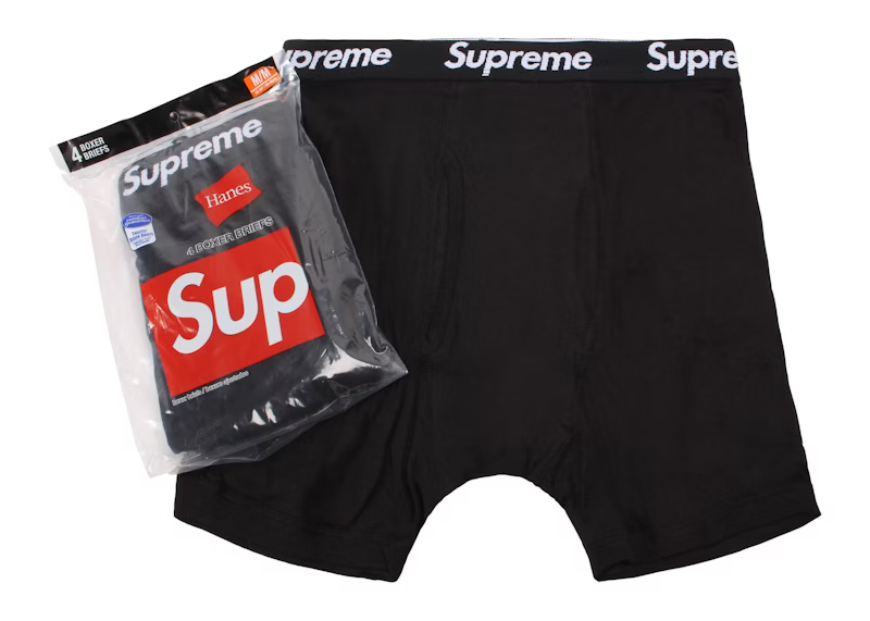 Supreme Hanes Boxer Briefs (4 Pack)