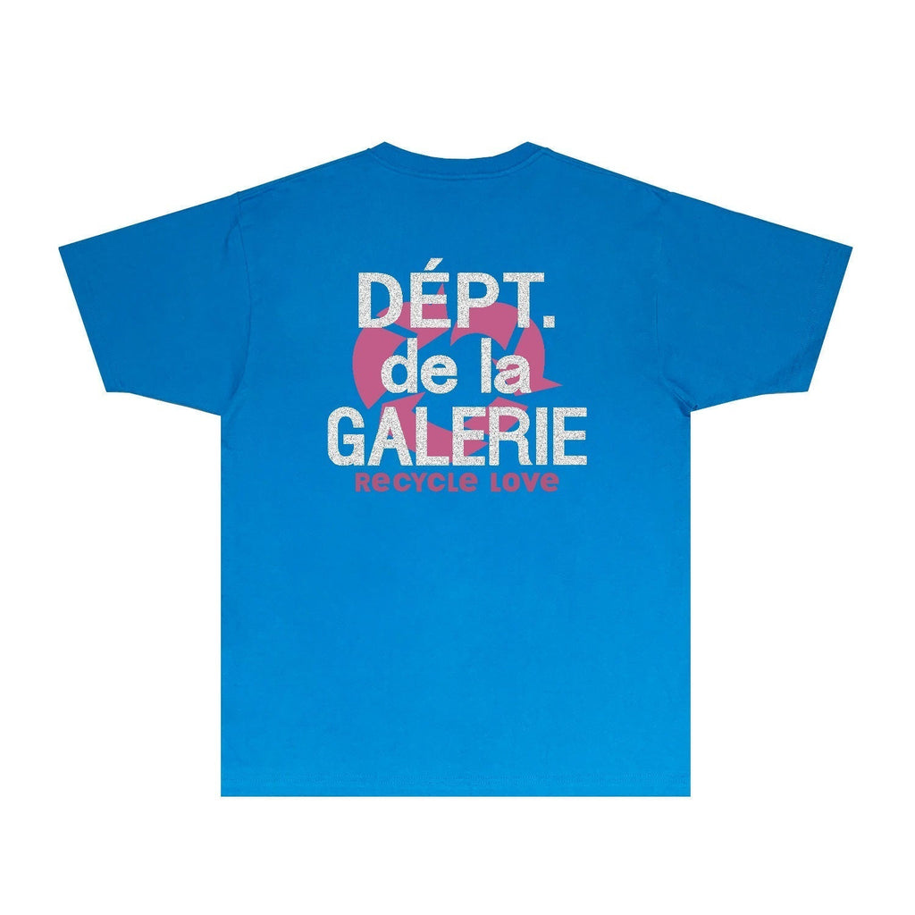 Gallery Dept T Shirt Retro Printed Loose Short-Sleeved Shirt