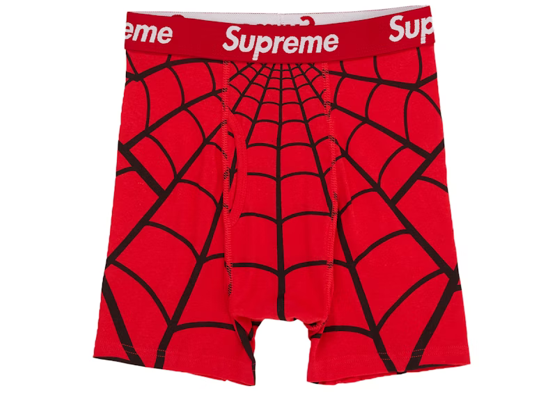Supreme Hanes Spider-Man Boxer Briefs (2 Pack)
