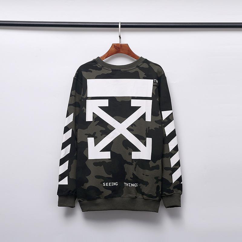 Bathing Ape Sweatshirts Autumn and Winter off Camouflage Arrow Men's Sweater