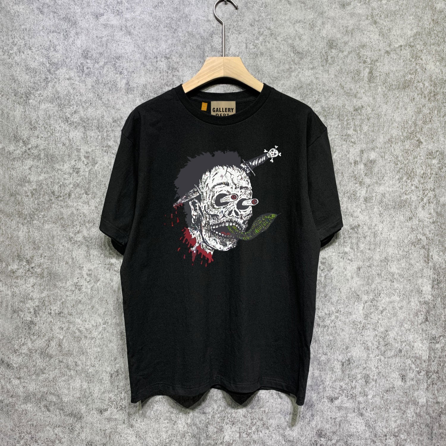 Gallery Dept T Shirt Retro Printed Loose Short-Sleeved Shirt