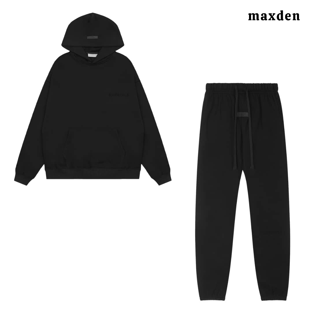 ESSENTIALS Printed Hoodie + FREE TRACKPANTS