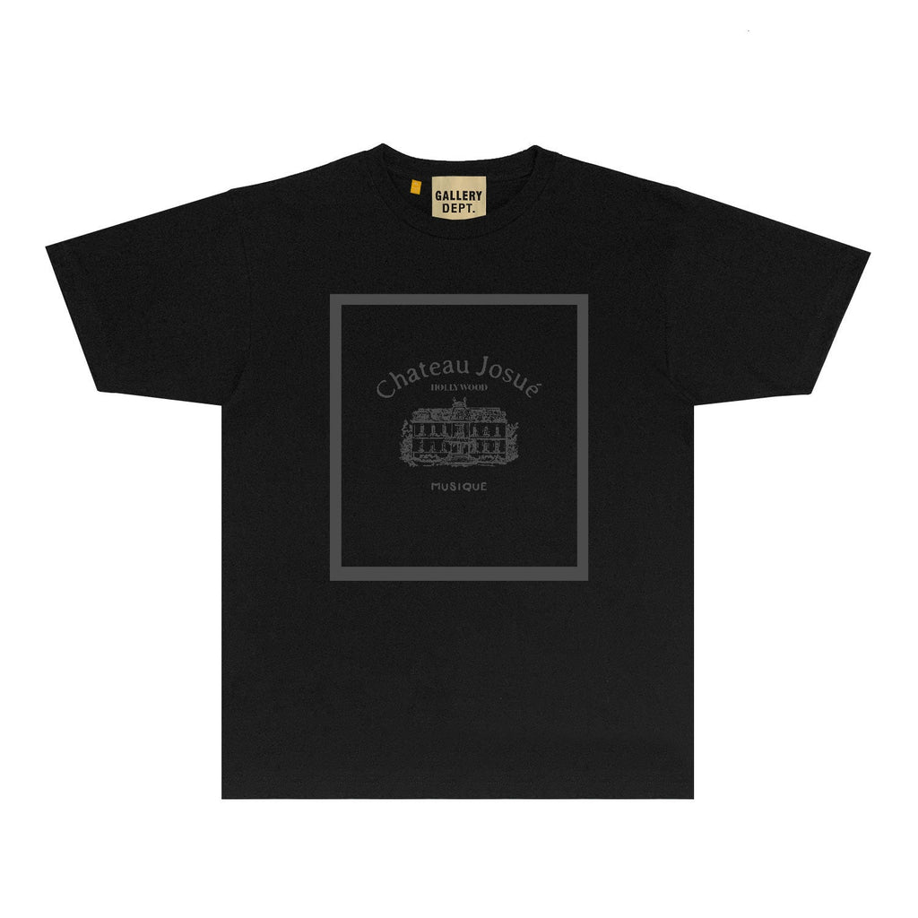 Gallery Dept T Shirt Retro Printed Loose Short-Sleeved Shirt