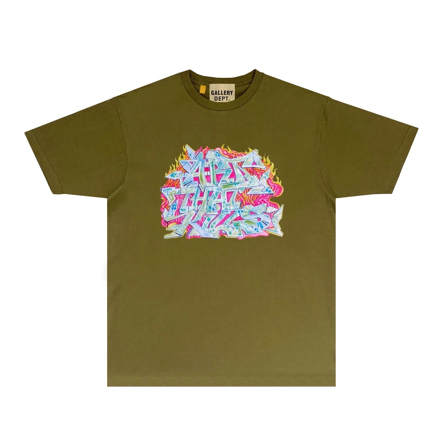 Gallery Dept T Shirt Retro Printed Loose Short-Sleeved Shirt