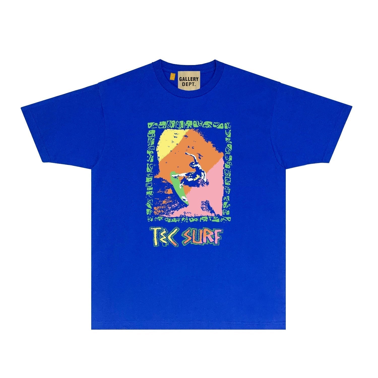 Gallery Dept T Shirt Retro Printed Loose Short-Sleeved Shirt