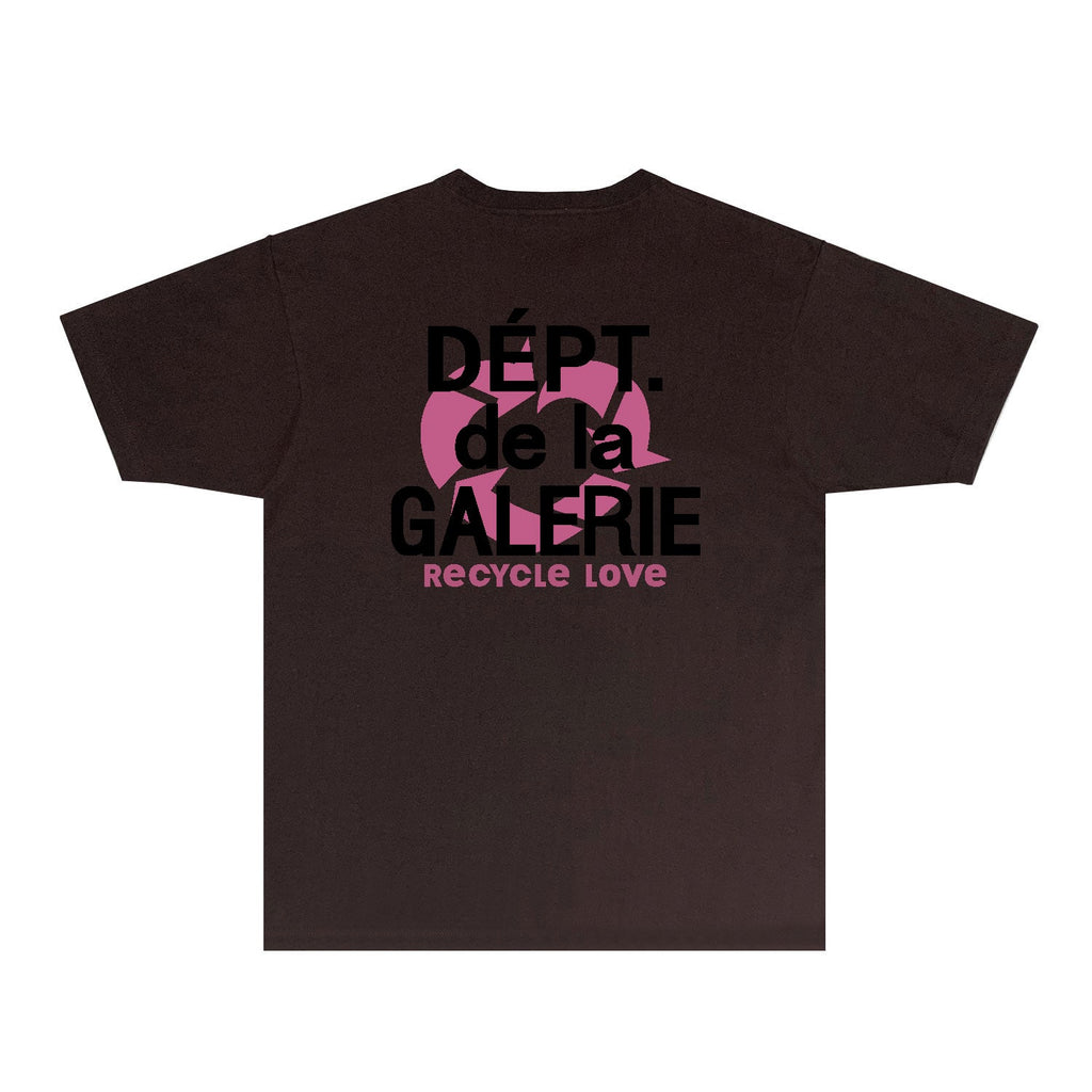 Gallery Dept T Shirt Retro Printed Loose Short-Sleeved Shirt