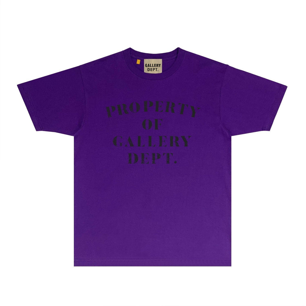 Gallery Dept T Shirt Retro Printed Loose Short-Sleeved Shirt