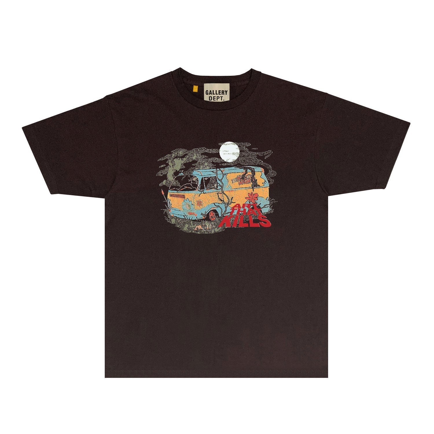 Gallery Dept T Shirt Retro Printed Loose Short-Sleeved Shirt