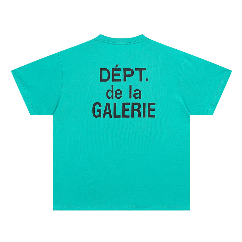 Gallery Dept T Shirts round Neck Short Sleeve T-shirt Pure Cotton
