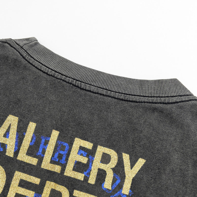 Gallery Dept T Shirts Vintage Wash Letter Printing