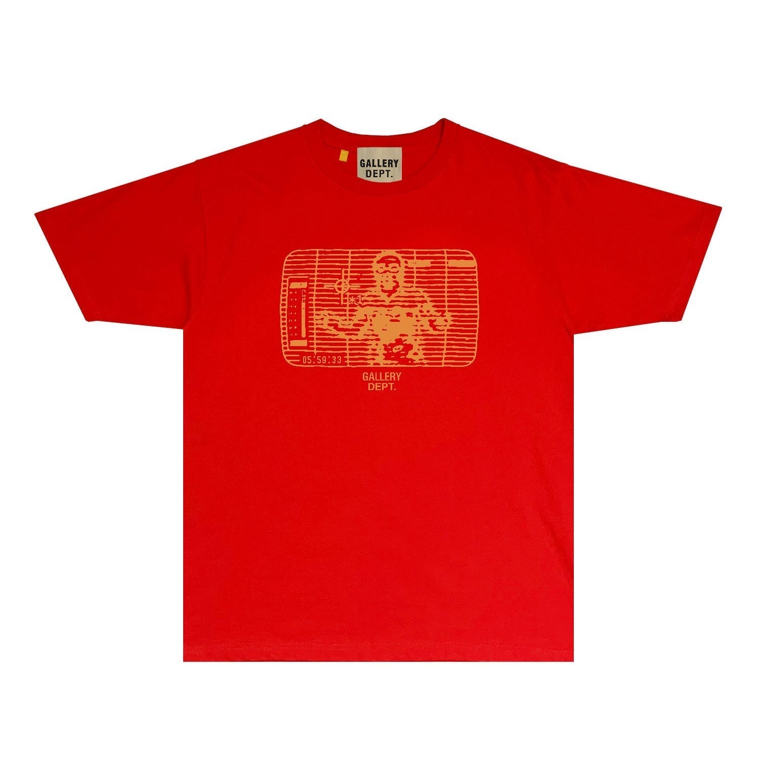 Gallery Dept T Shirt Retro Printed Loose Short-Sleeved Shirt