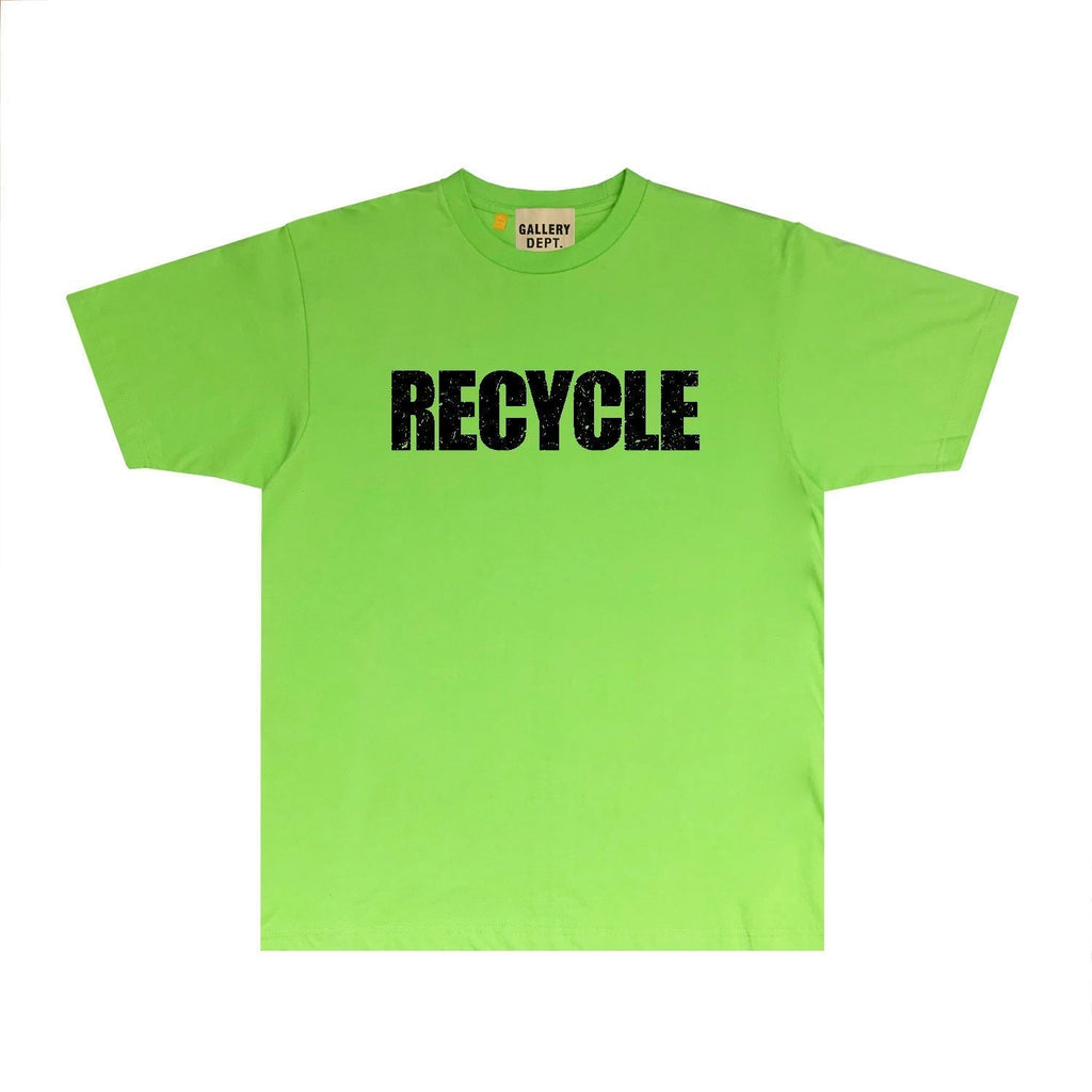Gallery Dept T Shirt Retro Printed Loose Short-Sleeved Shirt
