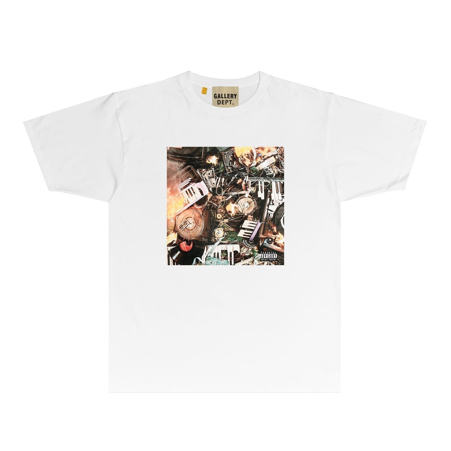 Gallery Dept T Shirt Retro Printed Loose Short-Sleeved Shirt