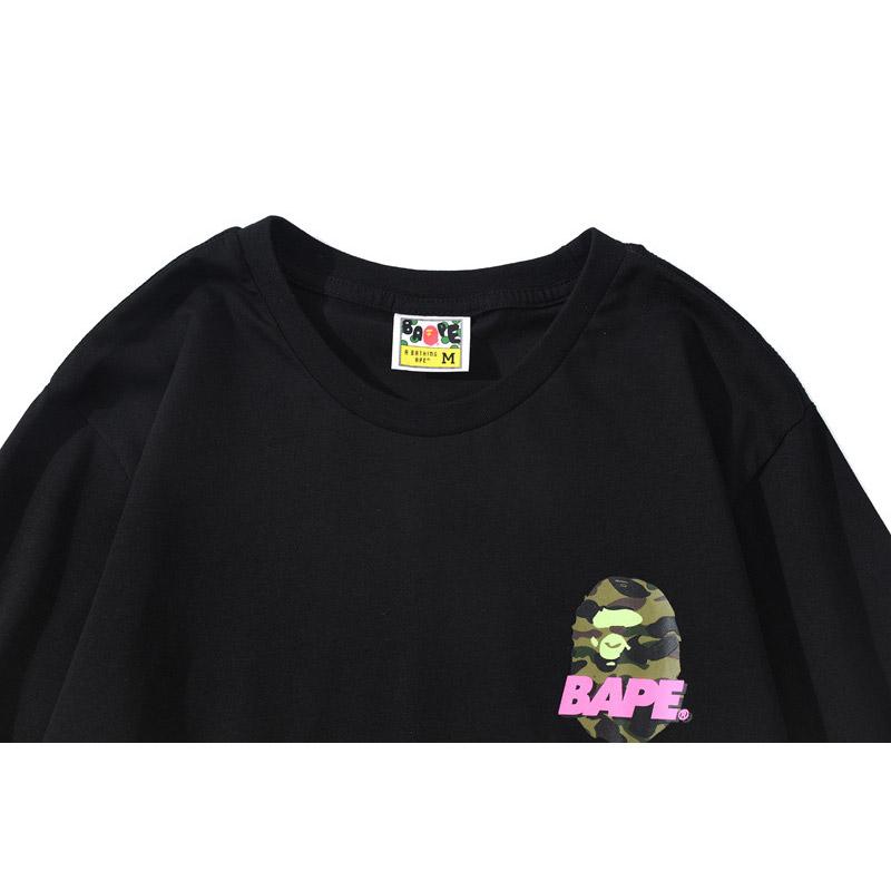 Bathing Ape T-Shirt Summer Men's and Women's Short-Sleeved Top