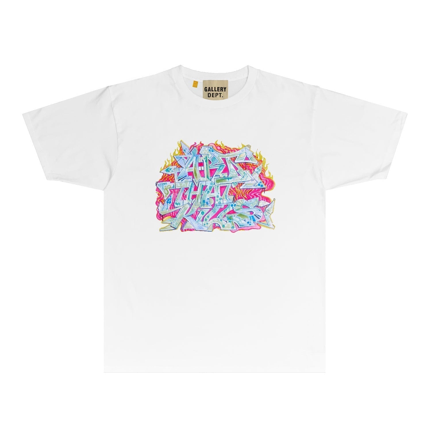Gallery Dept T Shirt Retro Printed Loose Short-Sleeved Shirt