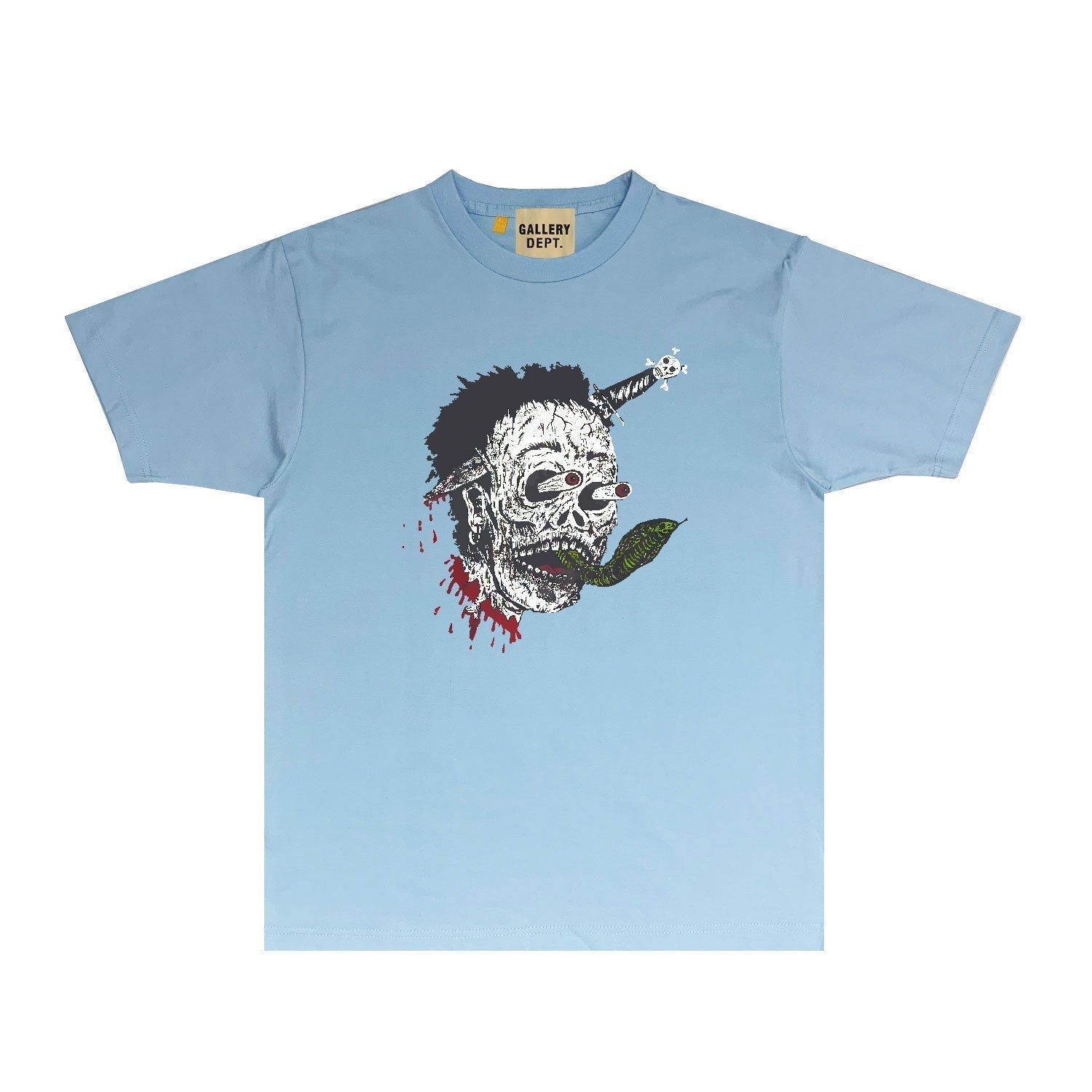 Gallery Dept T Shirt Retro Printed Loose Short-Sleeved Shirt