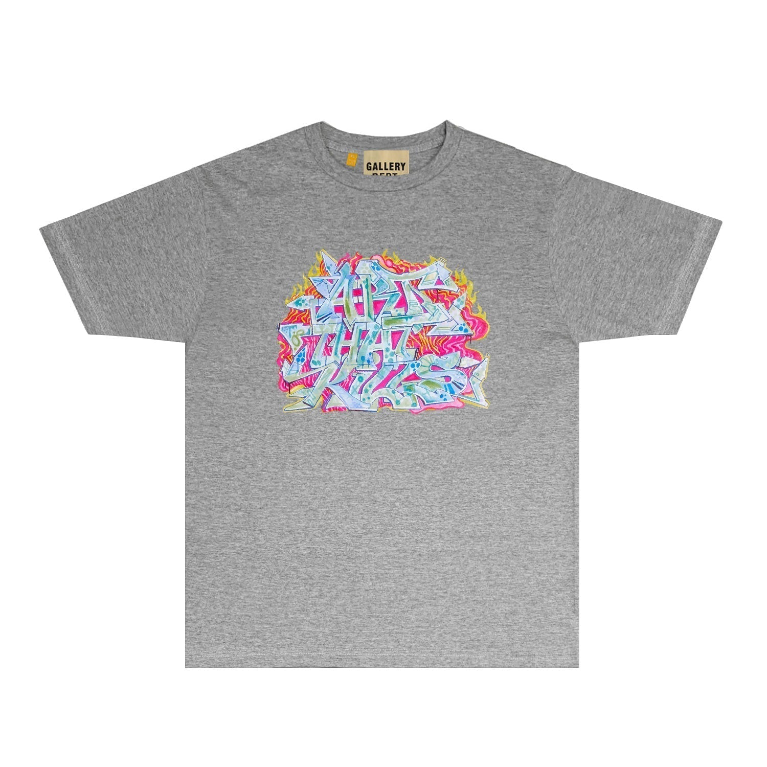 Gallery Dept T Shirt Retro Printed Loose Short-Sleeved Shirt