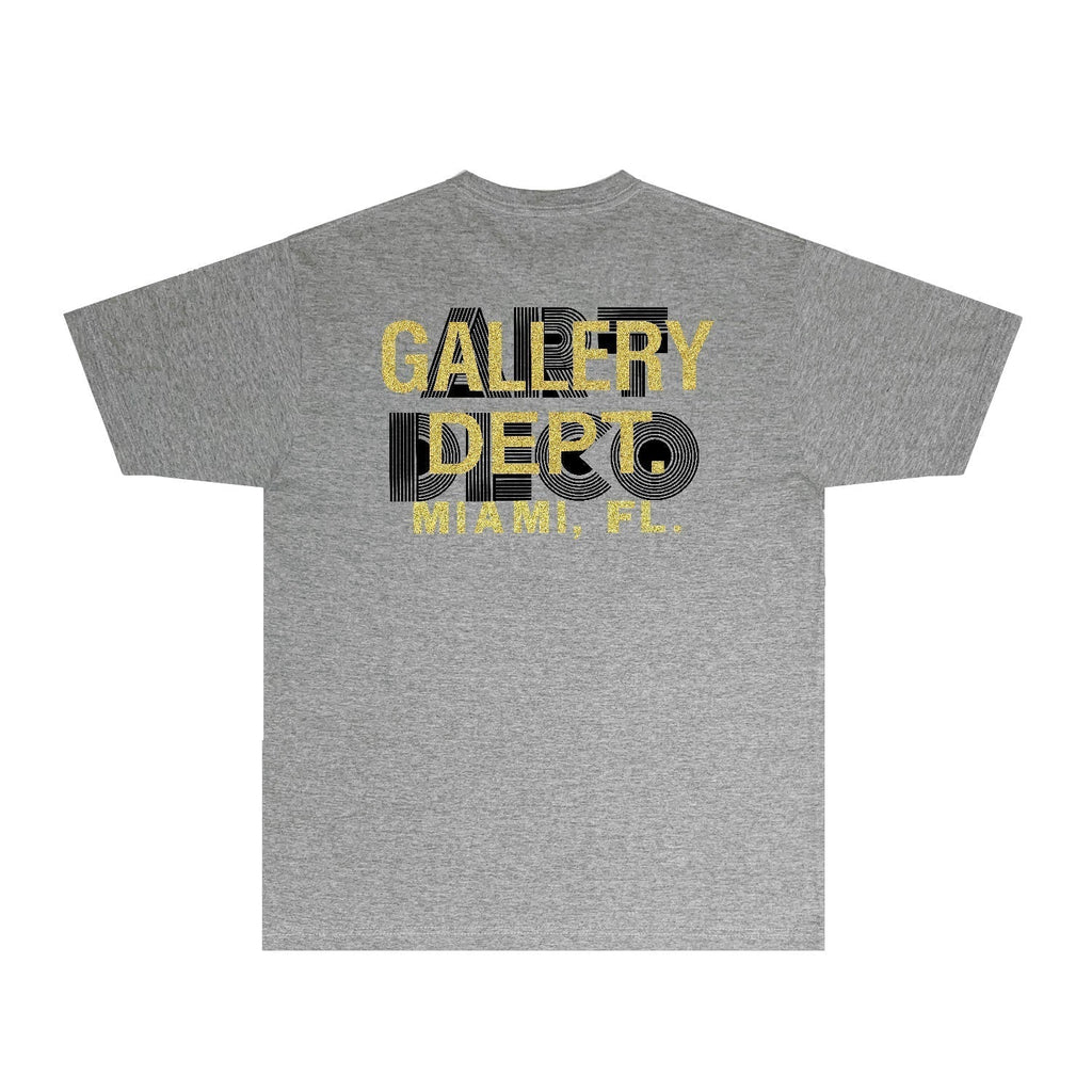 Gallery Dept T Shirt Retro Printed Loose Short-Sleeved Shirt