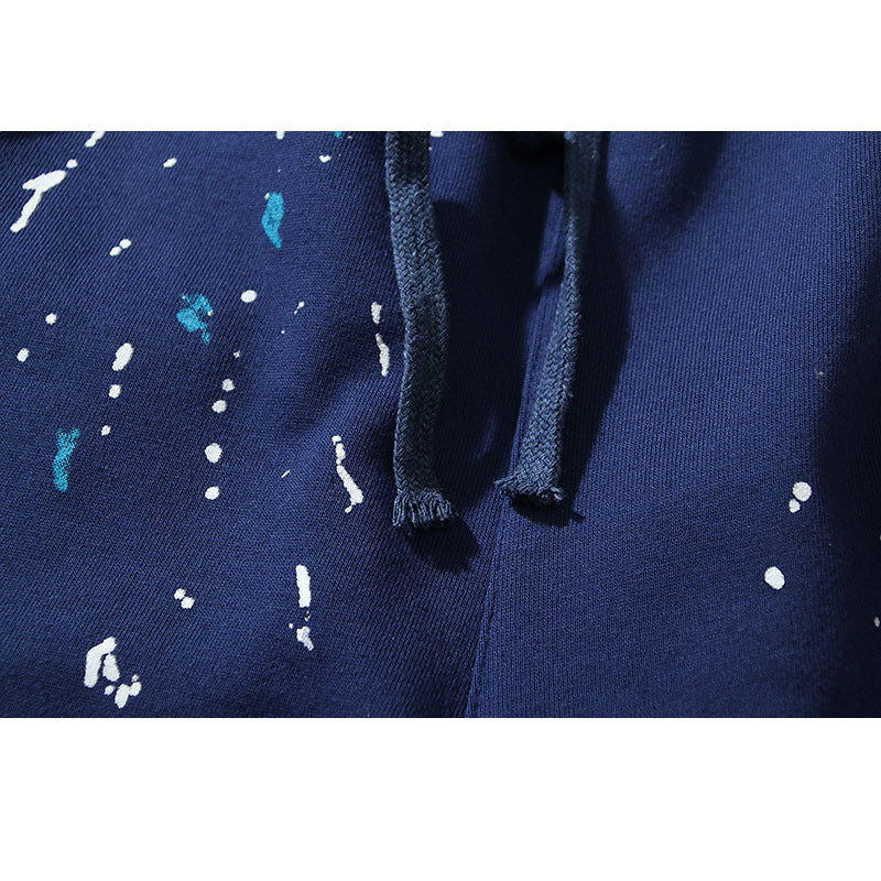 Gallery Dept Shorts Hand Painted Graffiti Ink Splashed Alphabet Casual Shorts