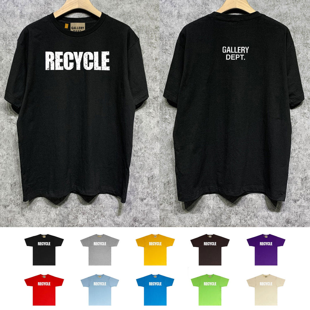 Gallery Dept T Shirt Retro Printed Loose Short-Sleeved Shirt (part2)