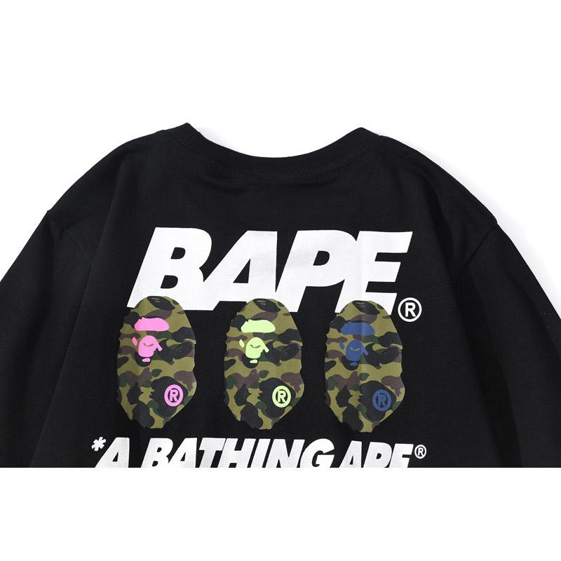 Bathing Ape T-Shirt Summer Men's and Women's Short-Sleeved Top