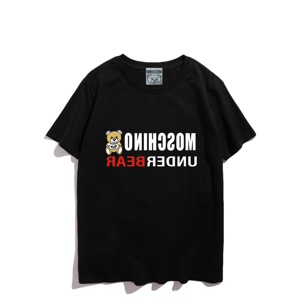 Moschino T-shirt Bear Printed Short-Sleeved T-shirt Couple Wear