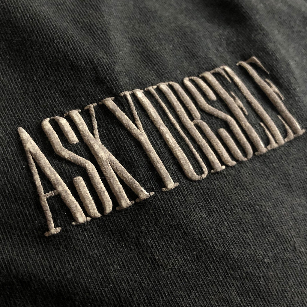 Askyurself T-shirts Paisley Embossed Three-Dimensional Puff Print Distressed