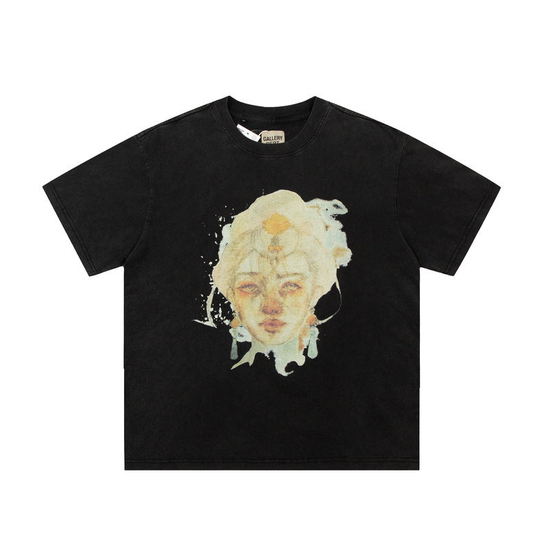 Gallery Dept T-shitrs Summer Printed Short Sleeve plus Size Half Sleeve