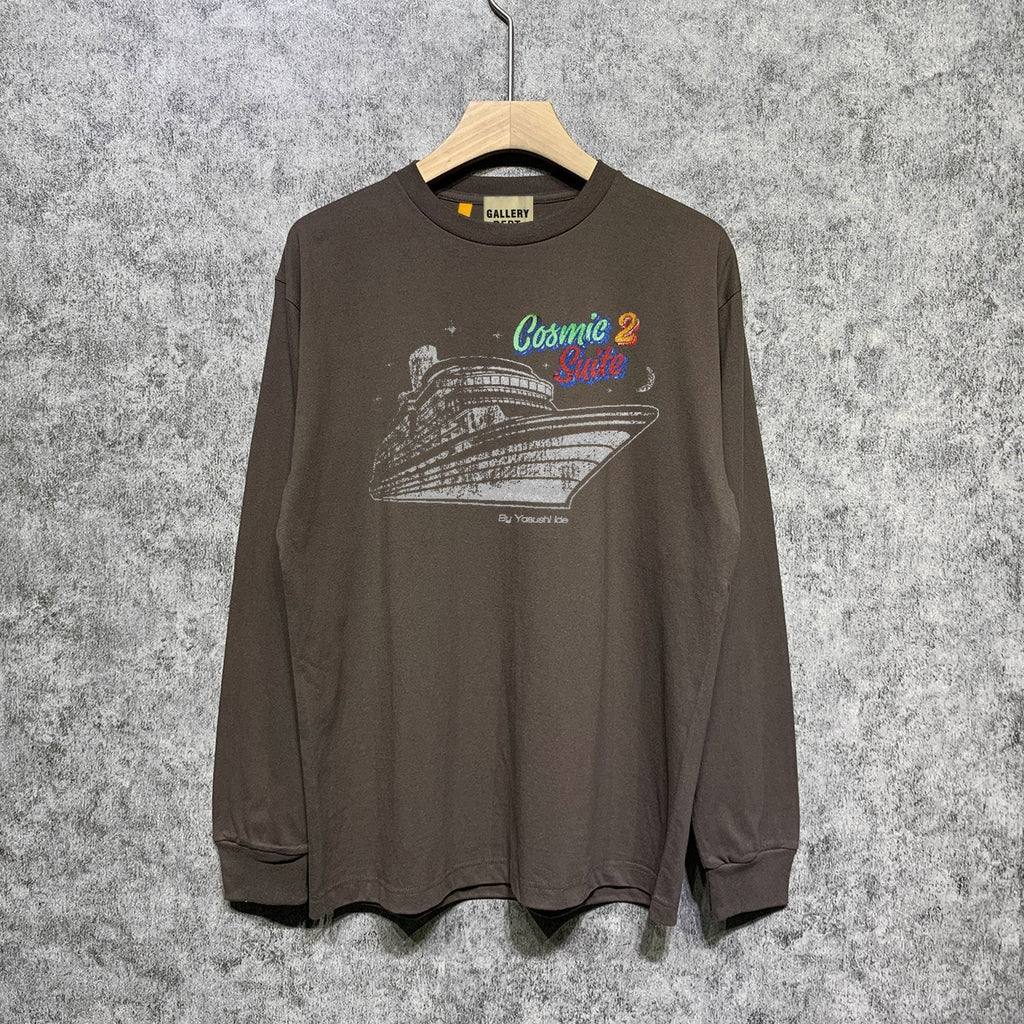 Gallery Dept Long Sleeved Shirt Fashion Brand Long Sleeve Long-Sleeved T-shirt Blouse