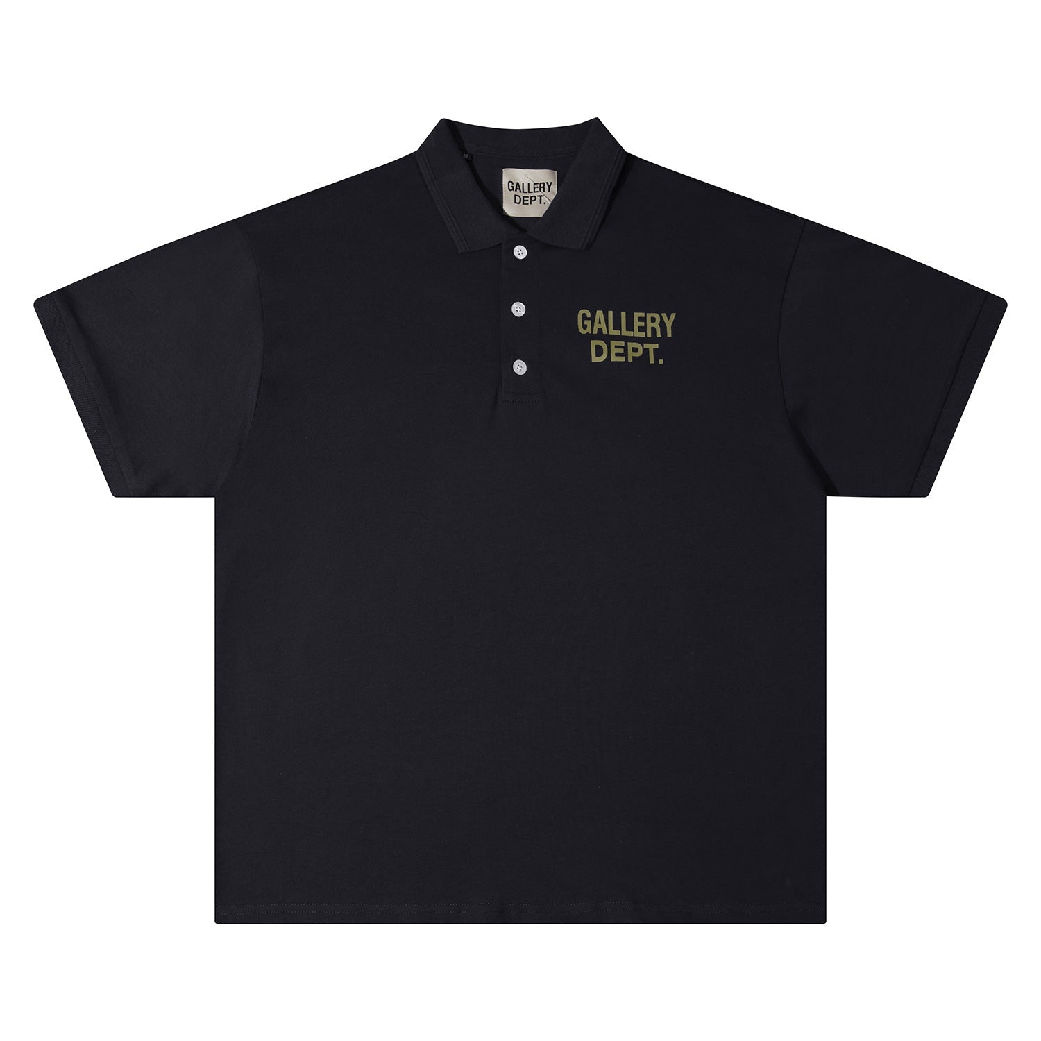 Gallery Dept T-Shirt Alphabet Slogan Lapel Short Sleeve Polo Shirt