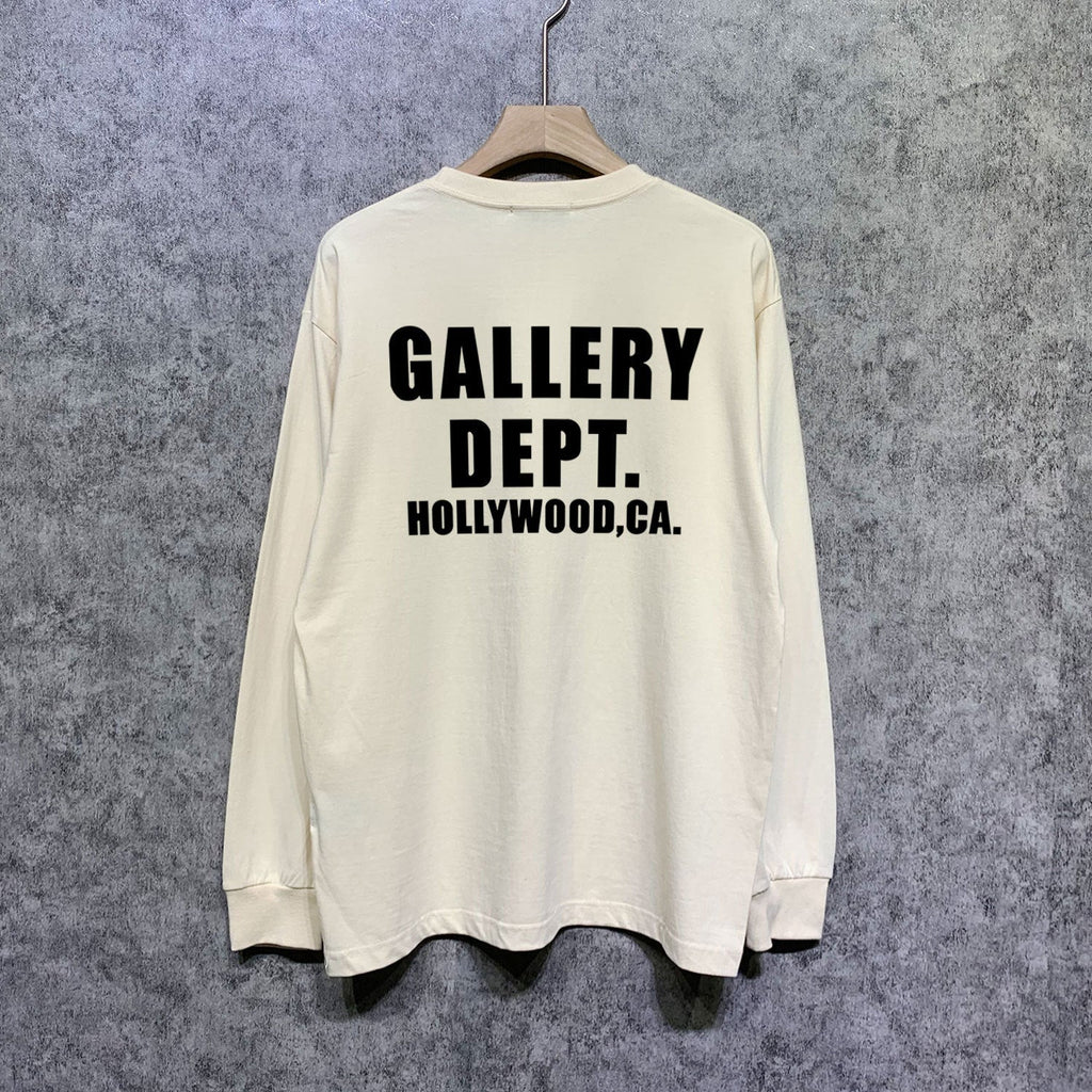 Gallery Dept Long Sleeved Shirt Fashion Brand Long Sleeve Long-Sleeved T-shirt Blouse