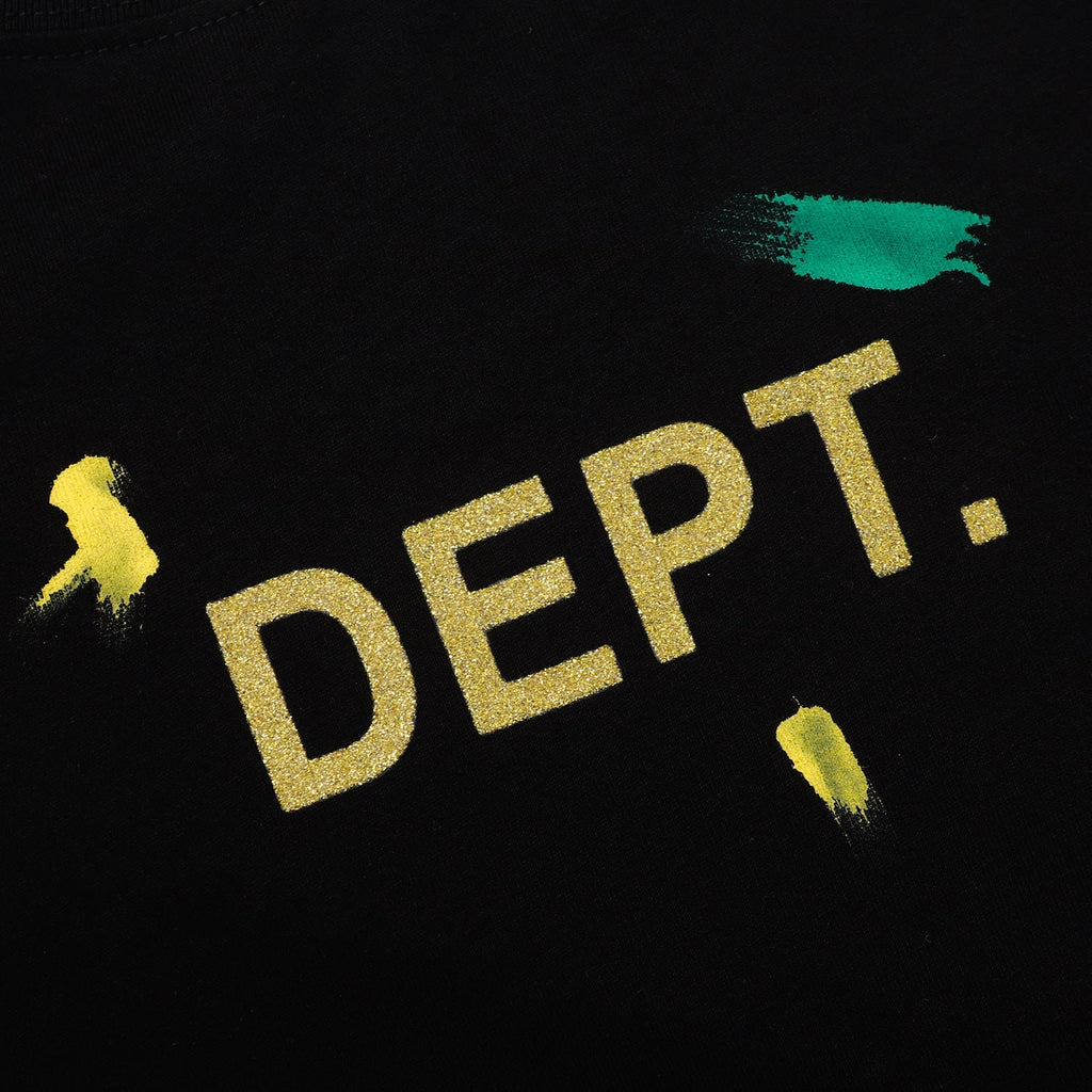 Gallery Dept T Shirts  Splashed Ink Printing Loose Short Sleeve Base Lining