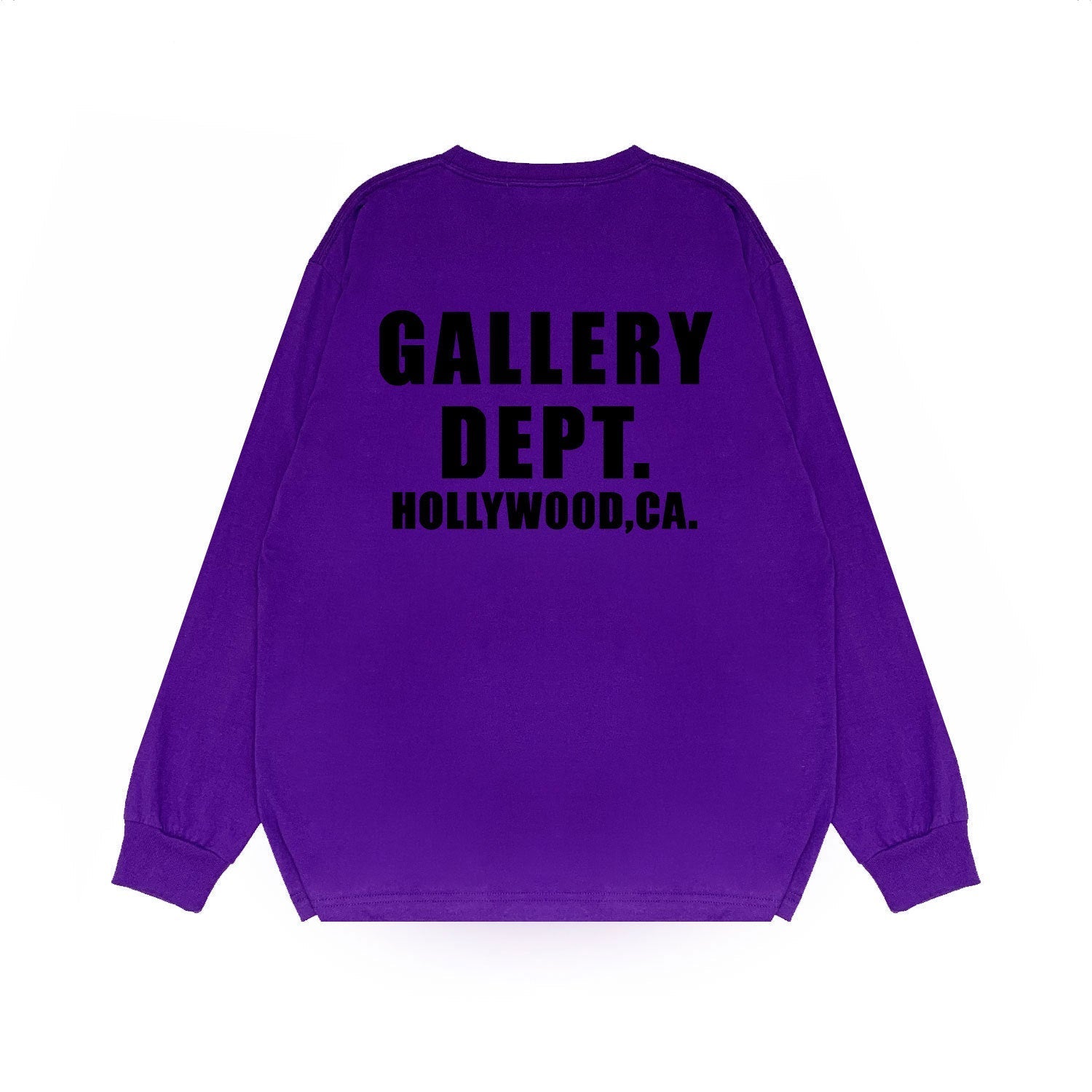 Gallery Dept Long Sleeved Shirt Fashion Brand Long Sleeve Long-Sleeved T-shirt Blouse