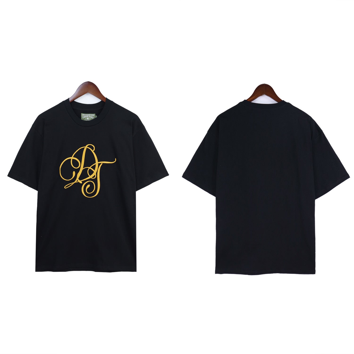 Denim Tears T-shirts Kapok Logo Badge Embroidered Short Sleeve T-shirt