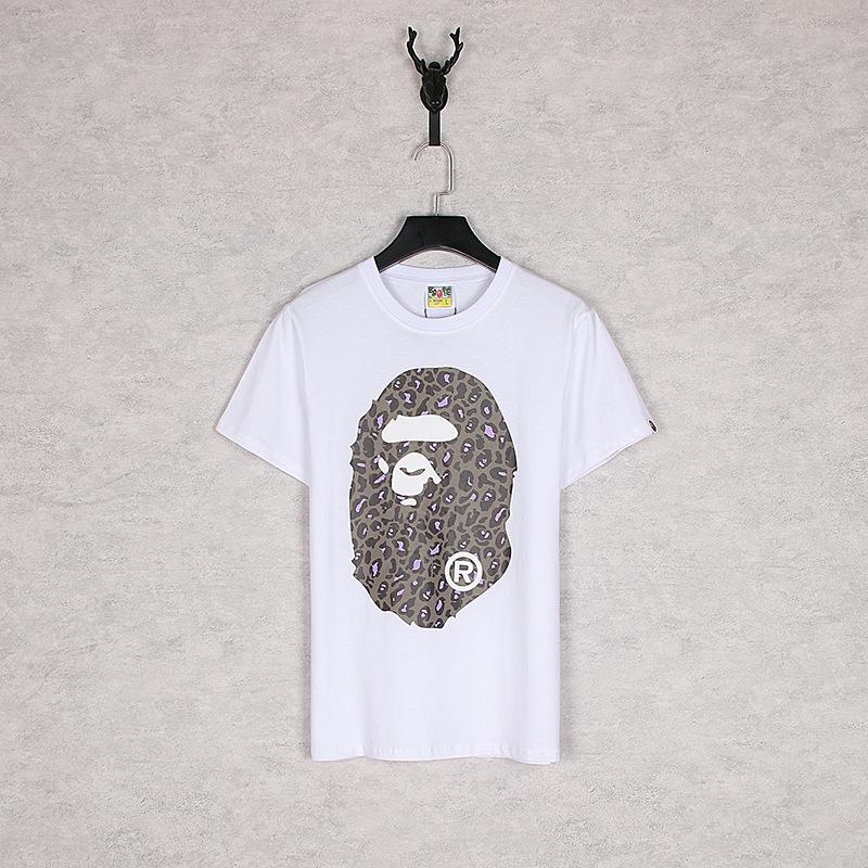 Bathing Ape T-Shirt Summer Camouflage Leopard Print Casual Plus Size Short Sleeve T-shirt