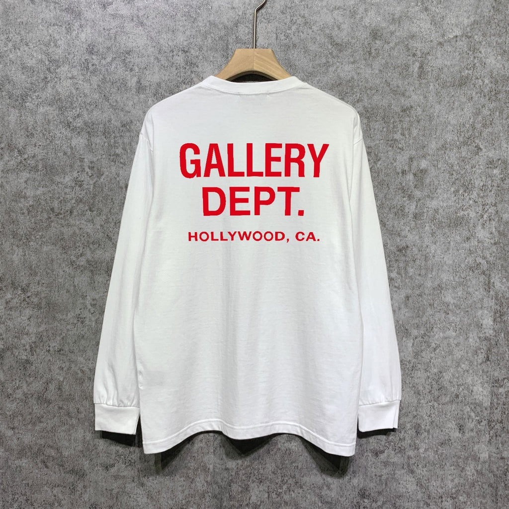 Gallery Dept Long Sleeved Shirt Fashion Brand Long Sleeve Long-Sleeved T-shirt Blouse