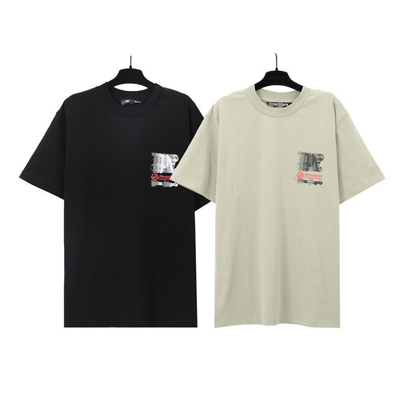 Palm Angels T-shirt singing joint alphabet short-sleeved T-shirt