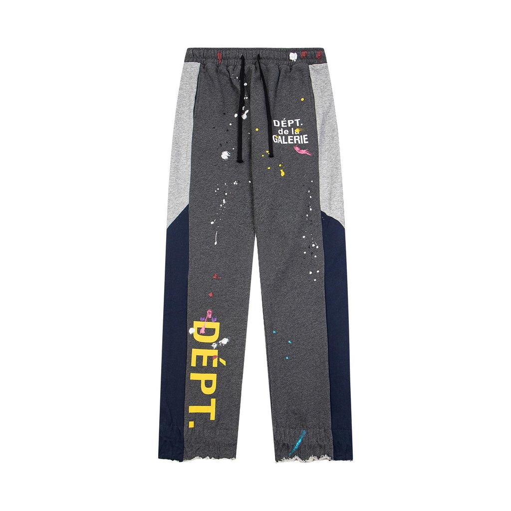 Gallery Dept Sweatpants Hand-painted ink-splashing contrasting casual trousers
