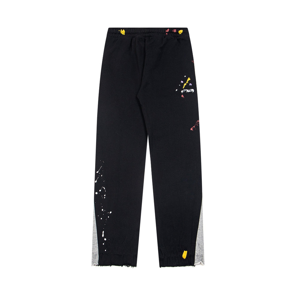 Gallery Dept Sweatpants Hand-painted splashed ink alphabet casual trousers
