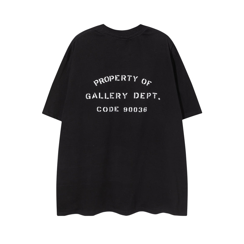 Gallery Dept T Shirts Summer Los Angeles Gallery Dept Letter Print Short Sleeved T-shirt