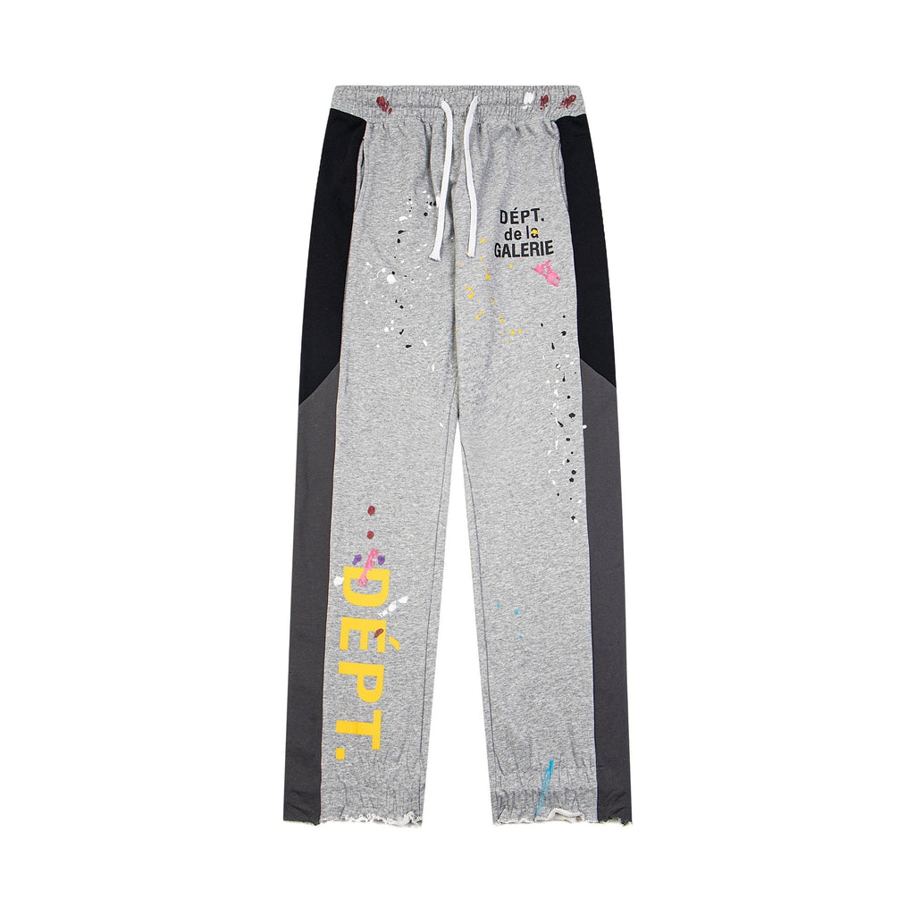 Gallery Dept Sweatpants Hand-painted ink-splashing contrasting casual trousers
